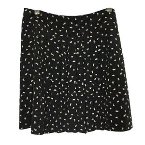 ANN TAYLOR LOFT‎ BLACK WHITE MINI SKIRT 6